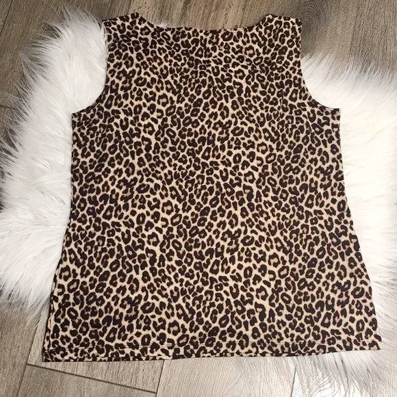 Charter club leopard print tank top - Picture 4 of 6